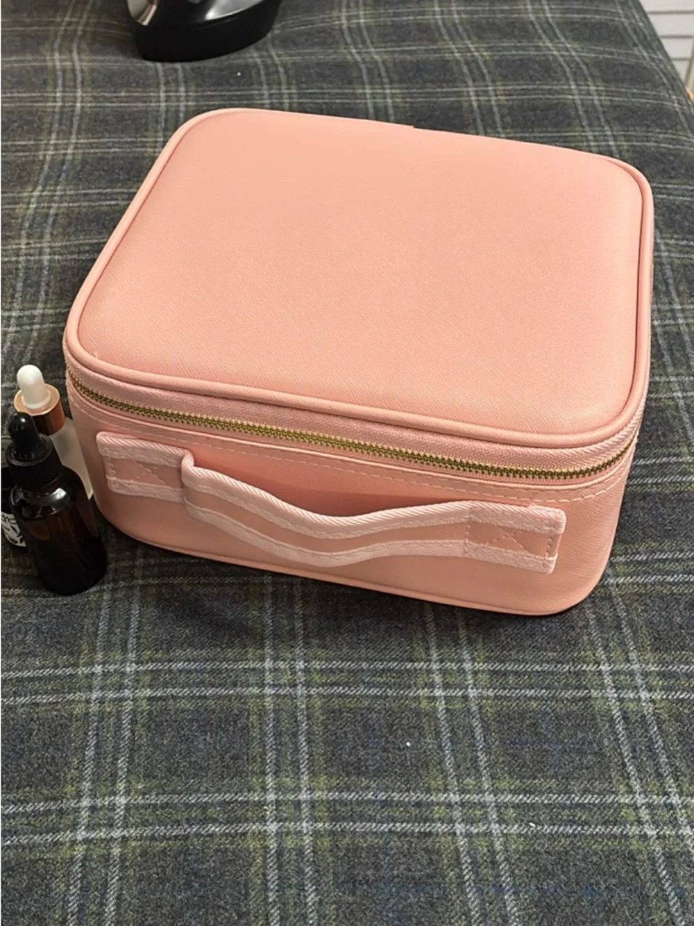Pink Travel Makeup & Skincare Organizer Case